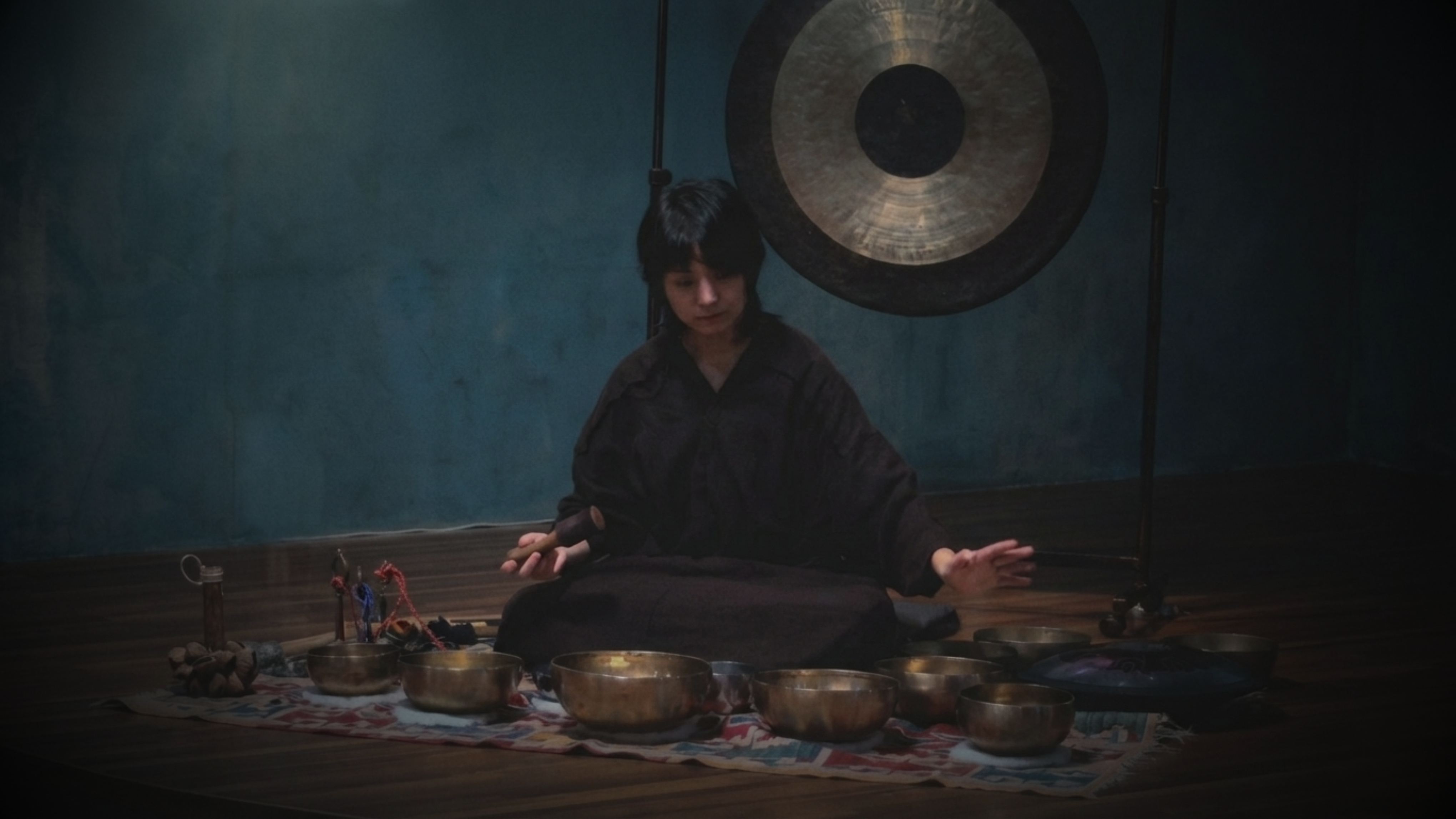 Durational performance with the tablet installation at 10 Years After Ground
